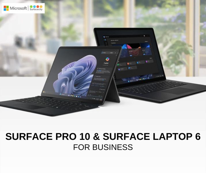 Surface Pro 10 for business và Surface Laptop 6 for business