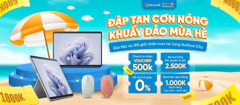 Mua Laptop tại SURFACECITY nhận ưu đãi lớn