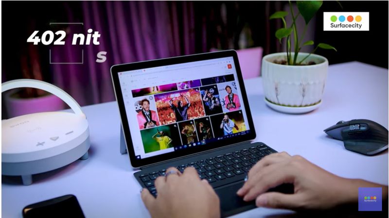 Màn hình Surface Go 3 sáng và cung cấp dải màu tốt 