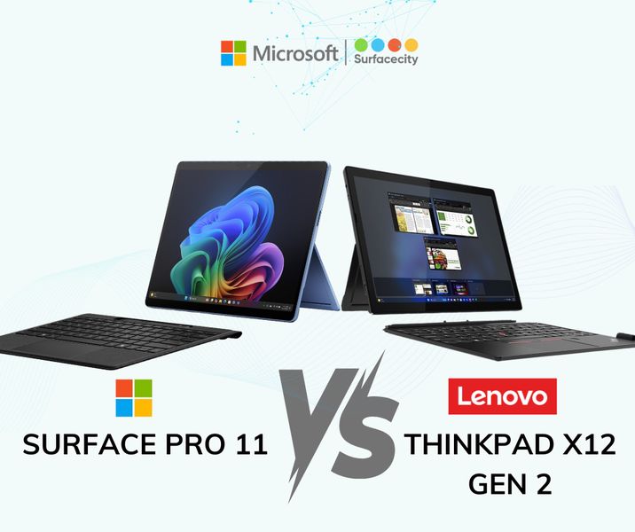 Surface Pro 11 và ThinkPad X12 Gen 2