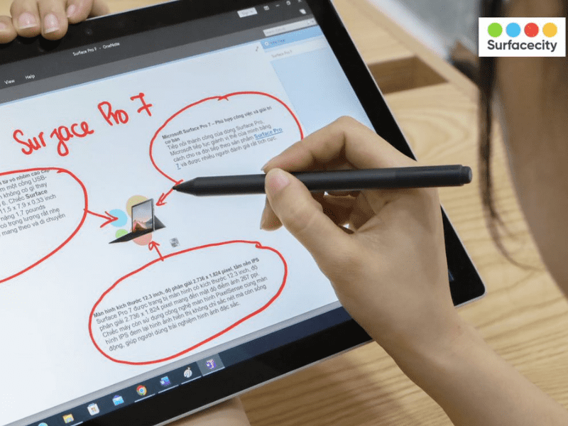 Thiết kế và cấu hình Surface Pro 7