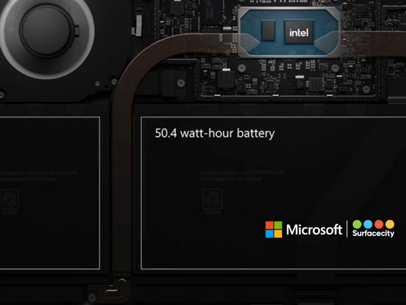 Thời lượng pin Surface Pro 8