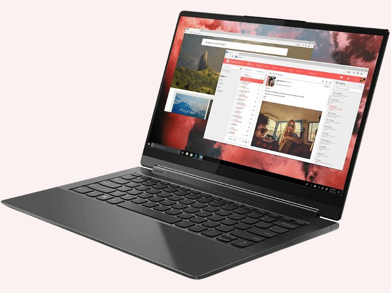 Bàn phím của Yoga 9i 14 Gen 7 cũng có các phím lớn và khoảng cách tốt