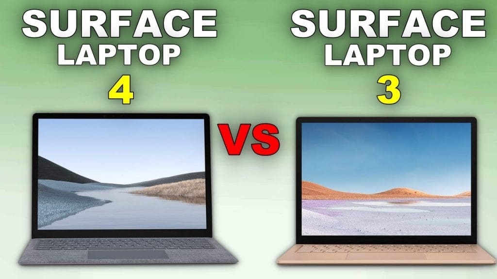 so sánh surface laptop 3 và 4