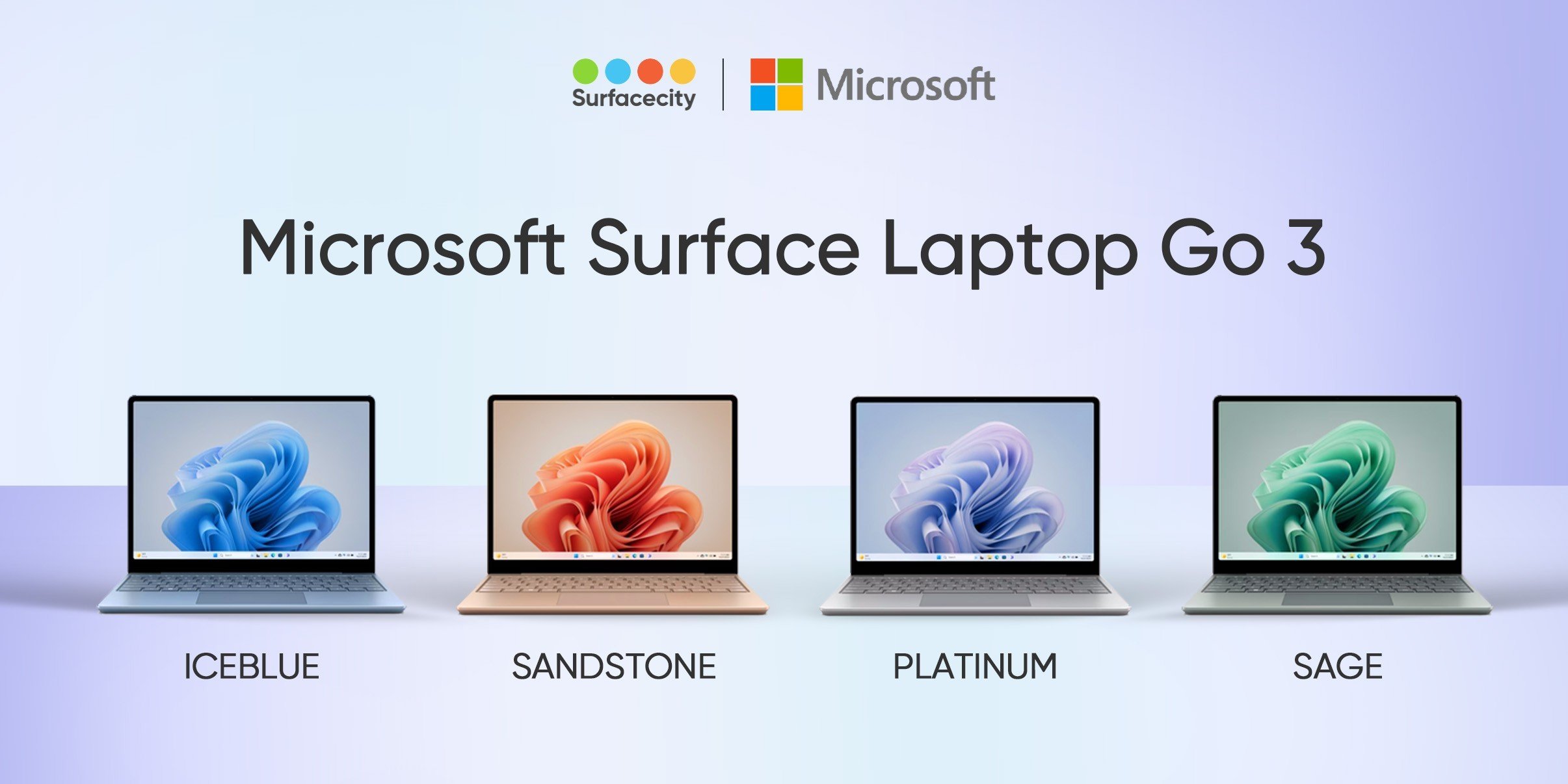 Thiết kế siêu mỏng hợp thời trang của surface laptop go 3 mang lại tiện lợi cho người dùng