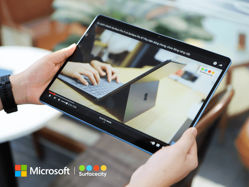 Chế độ tablet mode trên Surface Pro 9